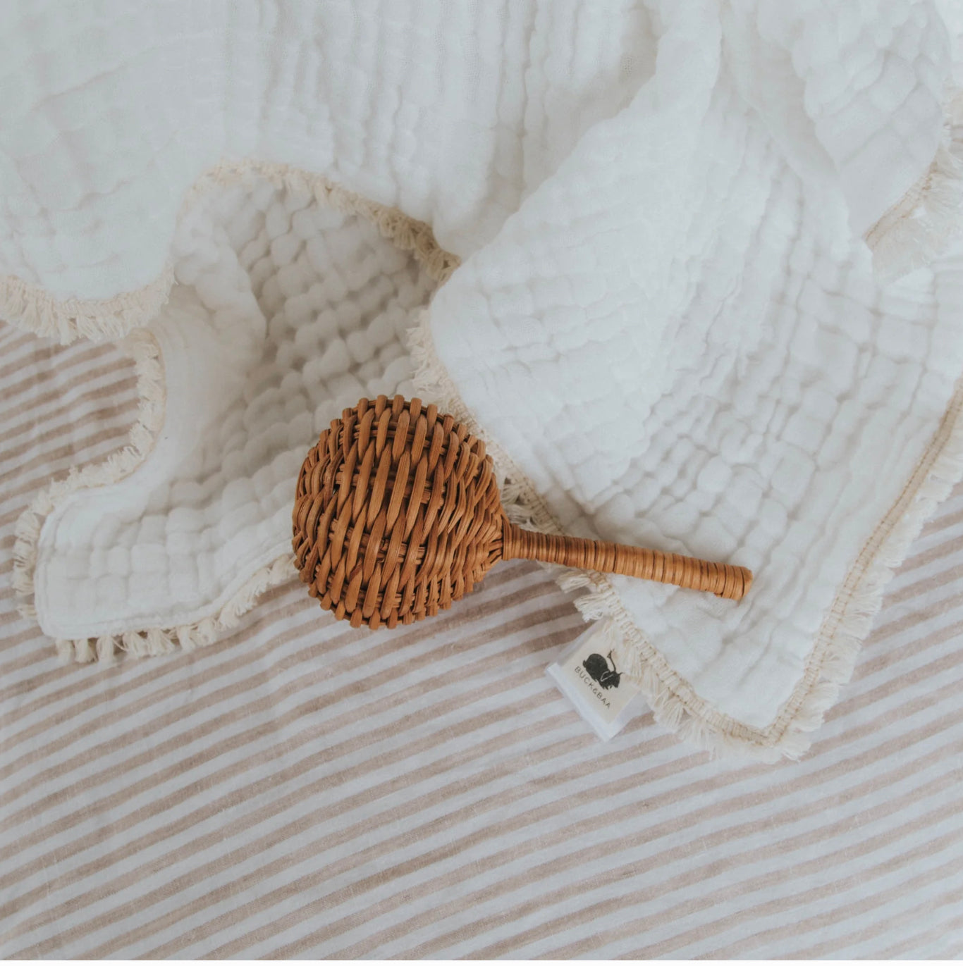 Buck & Baa | Rattan Rattle