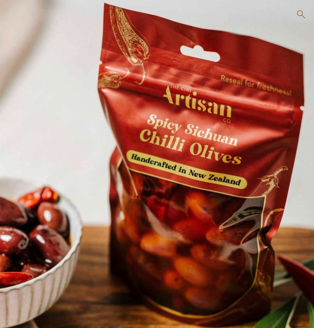 The Kiwi Artisan Co | Spicy Sichuan Chilli Olives