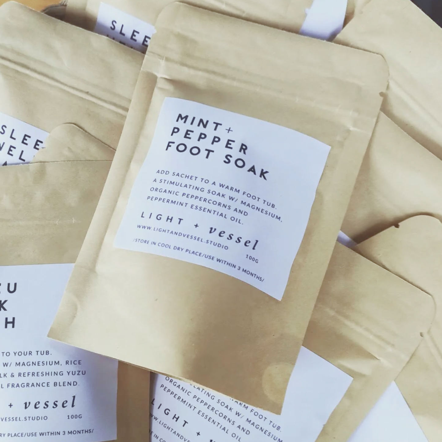 LIGHT + vessel | Mint & Pepper Foot Soak