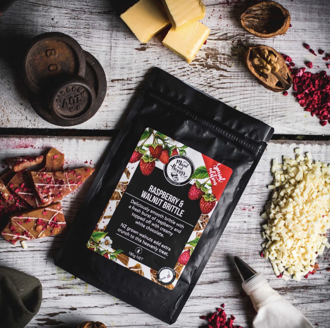 Maud and Harry's Walnut Co | Raspberry and Walnut Brittle