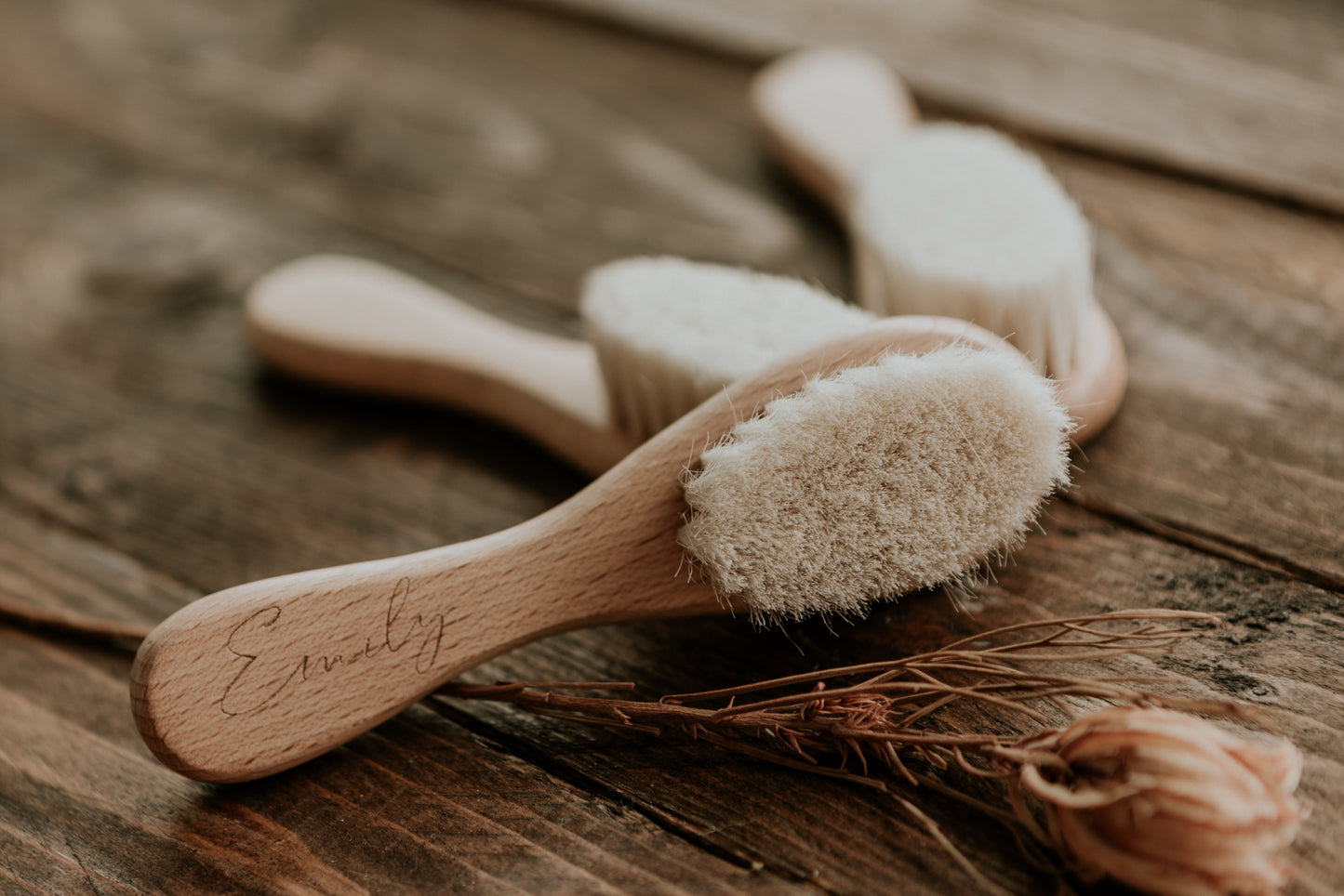 Baby Hair Brush | Natural goat hair - Bespoke Gift Boxes