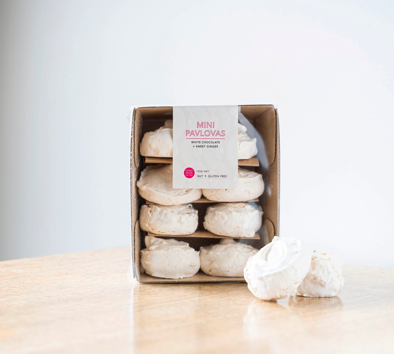 Asian Food Republic | White Choc + Ginger Mini Pavlovas