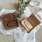 The Curvy Wooden Mini Box + USB set with engraving