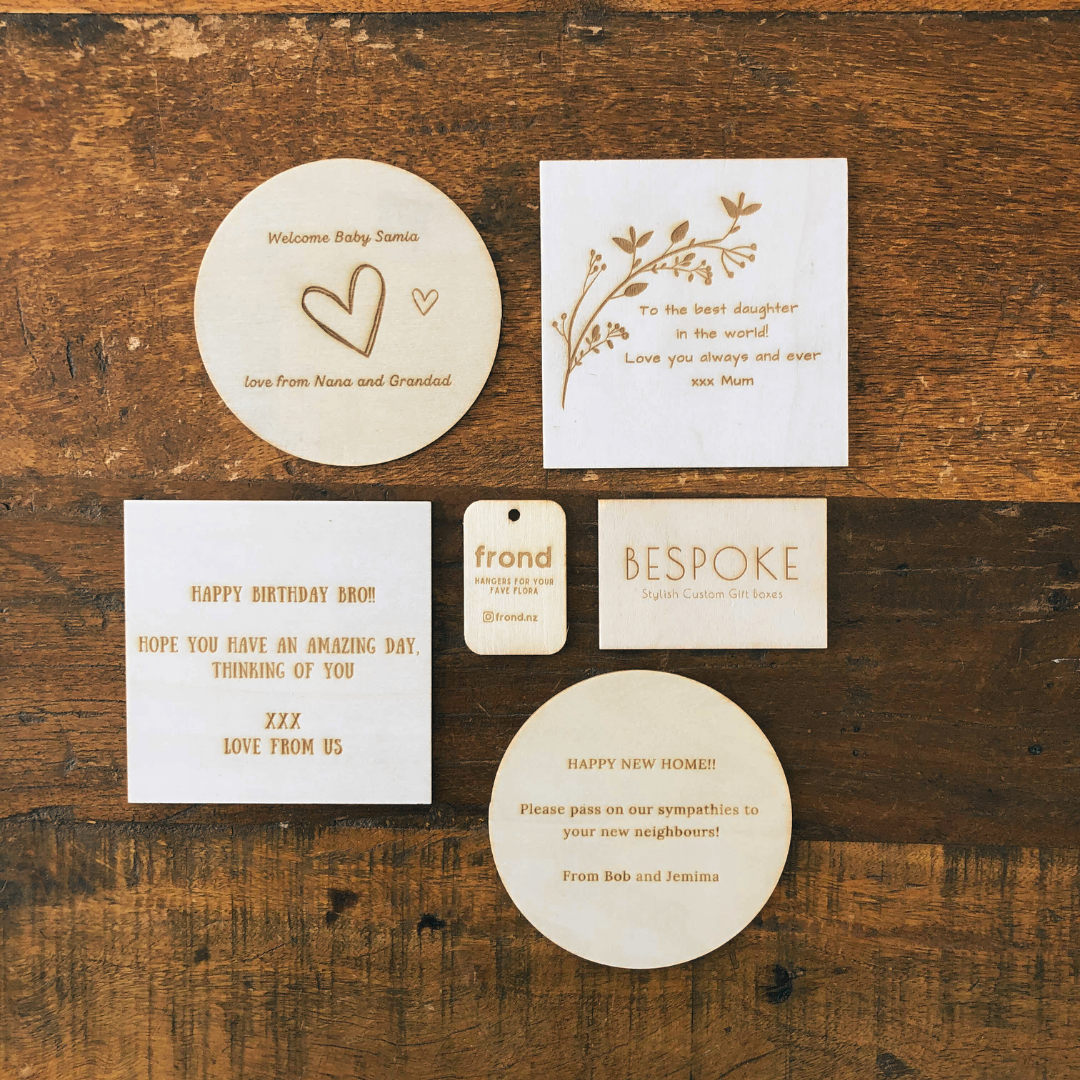 Customised Engraved discs - Bespoke Gift Boxes
