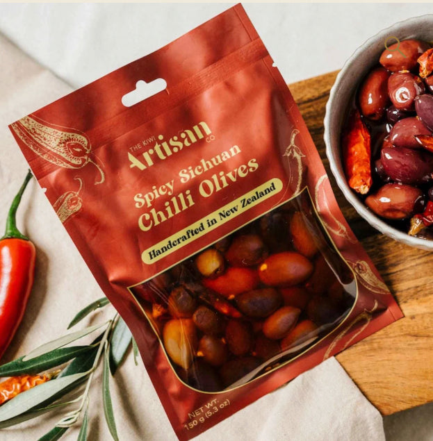 The Kiwi Artisan Co | Spicy Sichuan Chilli Olives